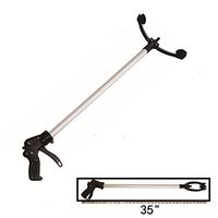 STA Reacher Grabber New Locking Feature,10.5'' Wide Jaw, 35'' Extra Long, Suction Cups for Precise Work, 360 Degree Head Rotation, Reaching Assist Tool for Trash Pick Up,Garden Nabber, Arm Extension