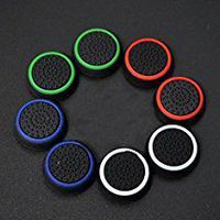 Gotor 4 Pairs Thumb Grips Thumbstick Stick Joystick Cap Cover for PS4 PS3 PS2 Xbox 360 Xbox one Controller