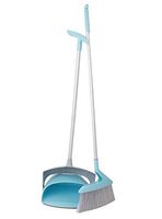 Cleanmate24 Broom Set I Broom and Dust Pan (Blue) (Blue)
