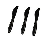 Fineline Settings Extra Heavy Cutlery Black Knives, Bulk Pack 1000 Pieces
