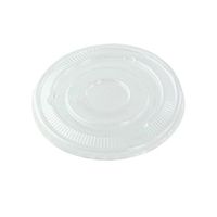 Flat Lid for Soup Cups 210POC180N (Case of 100), PacknWood - Clear Plastic Disposable Lids for Portion Cup (Diameter 3.5") PK210GKL90L
