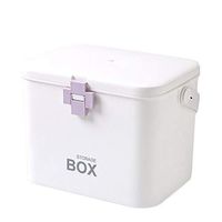 Home Home First Aid Box Family Medicine Box Portable Plastic Medicine Storage Box Multi-Layer Household First Aid Medicine Box Large Medicine Box,Purple