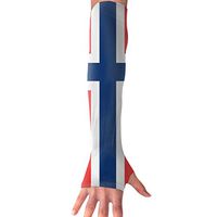 TO-JP Sports Arm Sleeves UV Sun Protection Arm Sleeves Flag of Norway Cooling Arm