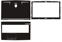 Special Laptop Black Carbon fiber Vinyl Skin Stickers Cover for MSI GP63 15.6"