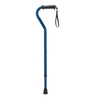 Drive Adjustable Height Offset Handle Cane with Gel Hand Grip, Blue Crackle, Model - RTL10372BC