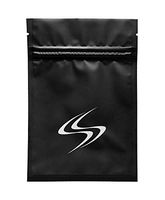 50 Smell Proof Bags - Smart Stash Weed Baggies 4x6 for 1/4 Ounce Herb - Airtight Mylar Ziplock, Resealable Zipper Pouch. Reusable Odor Resistant Container, Odorless Travel Storage (Pack of 50)