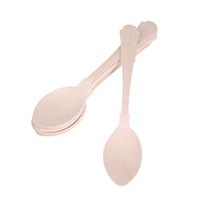 Amosfun 8pcs Disposable Wooden Spoons Wood Cutlery Utensils for Baby Shower Birthday Party Supplies