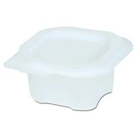 Dixie 4 oz. Liddles Portion Cup with Attached Lid by GP PRO (Georgia-Pacific), Clear, 87220, 900 Count (Case of 900 Cups and 900 Lids)