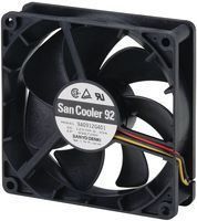 SANYO DENKI - SANACE FANS 9A0912S402 AXIAL FAN, 92MM, 12VDC, 270mA
