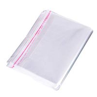 Gazechimp 200pcs Transparent Plastic OPP Bags Self Adhesive Sealing - 6x8cm Thicker
