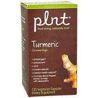 plnt Turmeric with Natural, NonGMO Indian Turmeric Root, Supports Joint Mobility, Cellular Health Support Provides Antioxidant Benefits (120 Vegetarian Capsules)