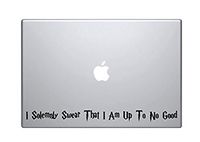 I Solemly Swear That I Am Up To No Good / Mischief Managed Apple MacBook Pro Vinyl Decal sticker for Apple 15 inch