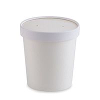 White Pint Paper Ice Cream Container 16 oz (250)