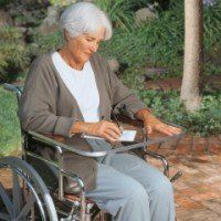 North Coast Medical NC94102 See-Thru Wheelchair Work Tray with Aluminum Lip