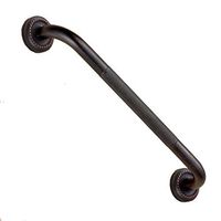 YSXZM Bathroom Grab Rail, Wall-Mounted Structure Armrests Anti-Skid Handle Railings Safety Support Rail Straight Handrail Bathtub Brown (Size : 51CM3)