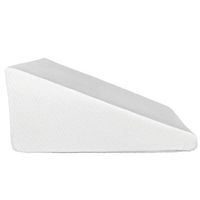 45D Wedge Memory Foam Support Pillow Massage Back Lumbar Improves Sleeping Reduces Pain & Improves Circulation Reading Playing Computer Games or Watching TV White