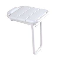 XXHDEE Bathroom Folding Shower Stool with Legs Wall-Mounted Seat Bath Chair Entrance Hallway Change Shoes Stool Disabled/Pregnant Women/Elderly ABS Anti-Skid Bath Stool Max150 Kg White Bath Stool