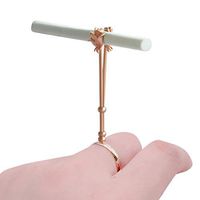 PLAFUETO Romantic Rose Lady Cigarette Ring Retro Cigarette Holder Smoker Accessories(Rose Gold,S)