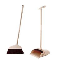 Broom and Dustpan With Long Handle Telescopic Up Non-stick Hair Soft Brush Broom And Dustpan Extra Long Handle Non-Slip Handle Multi-Function Broom Set Home Kitchen Room Lobby Cleaning To