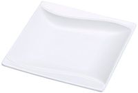 Yanco SW-105 4.5" Square Plate, Porcelain, Bone White, Pack of 48
