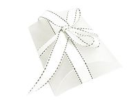 7.5" x 5.25" White Frosted Plastic Extra Large Pillow Gift Box for Wedding Baby Shower Party Favors (10 pcs)