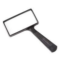Magnifiers, Rectangular Handheld Magnifying Glass (5X Magnification) – Scratch Resistant Glass Lens - Large Horizontal Viewing Area Workspace Organizers