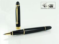 Aurora 88 Gold Plated Black Resin Rollerball Pen - AU-870