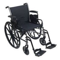 McKesson Lightweight Wheelchair Steel 18"W Swing-Away Footrest 146-K318DDA-SF