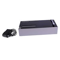 CSPFAIRY Cigarette Rolling Machine Electric Portable Filling Stuffing Machine Cigarettes Family DIY Cigarette Tamping Machine Cigar Accessories Black