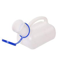 NHFF Medical Urinal, Men Dedicated Urinal Pot White Standing Portable Urinal Vehicular with lid Anti-Odor (Color : White)