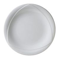 Vertex China AV-T20 Ventana Trio Plate, 11-1/2", Porcelain White (Pack of 12)