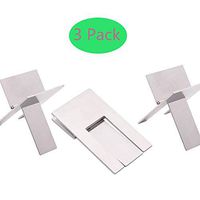 3 Pack Silver Stainless Steel Foldable Cigar Holder Cigarette Display Shelf Cigar Stand Rack for Cigarette Supplies