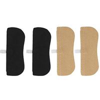 Healifty Back Heel Pads Heel Grips Liners Self Adhesive Callus Cushions 2Pairs (Black Apricot Color)