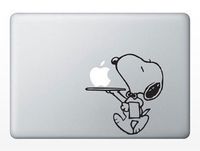 So Cool - Snoopy Waiter - Vinyl 6" tall (Color: BLACK) decal laptop tablet skateboard car windows stickers