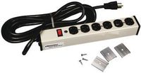 WIREMOLD ULB620-15 POWER OUTLET STRIP, 6 OUTLET, 20A, 120V