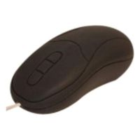 Cherry Electronics MW-2900-2 Sealed Washable Mouse, USB Interface, 3-Button Scrolling, 2.50" W x 4.97" L x 1.59" H, Black