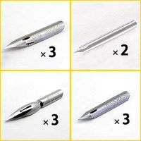 Nikko Manga Pen 4 Type Nibs Set, N-GPen×3pc N-MaruPen×2pc N-SchoolPen×3pc N-SajiPen×3pc, Storage Pack and Anti Rust Paper included