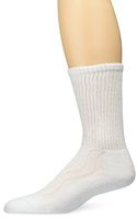 MD USA Seamless Toe-Wave-In Mesh Diabetic Crew Socks, White, Medium