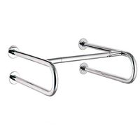 QXINGIA Bathroom Handrail Stainless Steel Wall Mounted Puncher Elderly Pregnant Women Booster Non Slip Safety Armrests,Chrome