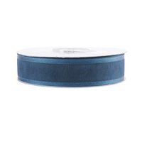 Homeford Satin-Edge Sheer Organza Ribbon, 25 Yards (7/8-Inch, Antique Blue)