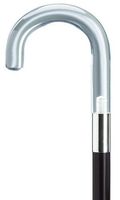 Harvy Men's Crook Black Shaft Lucite Cane