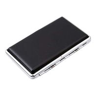 Sevenfly Imitation Leather Metal Cigarette Case Holds 14 Cigarettes