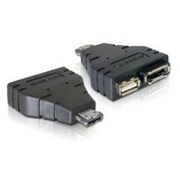 Cablecc Combo eSATAp Power over eSATA USB 2.0 to eSATA & USB splitter Adapter 1 in 2 new