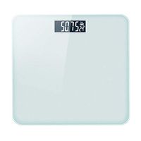 DEI QI Bathroom Scale Digital Scales for Body Weight Backlit LCD Screen Tempered Glass Panel Multi-Function Weight Scale Rechargeable Weight Scale (Color : White)