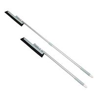 Seasonfall Retractable Floor Squeegee Wiper Mop Stainless Steel Rotatable Household Magic Water Squeeegee Foam with 46.5" Long Handle for Kitchen Bathroom Floor Garage Tile