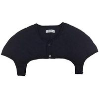 George Jimmy Unisex Prevent Arthritis Pain Thick Cotton Shoulder Warmers Clothing Shrugs XXL Size(Navy)