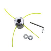 Meidexian888 Gasoline Brushcutter Bobbin Set,Aluminium Line Head Double Trimmer Head Bobbin Set for Gasoline Brushcutter