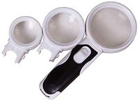 Levenhuk Zeno Multi ML9 Magnifying Glass — 3-in-1 Set with LED Light and 3X / 10x / 16x Magnification
