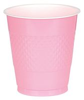 Amscan Reusable New Pink Plastic Cups, 12 Oz., 20 Ct. | Party Tableware