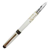 Aplustore Gullor 812 Fountian Pen with Golden Clip - White